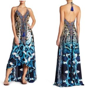 SOLD! Blue Python Maxi 3 way Dress